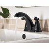 Moen Banbury Matte Black Centerset Bathroom Sink Faucet 4 in. 84942BL